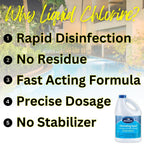 BioGuard Chlorinating Liquid (4-Pack) - Swimming Pool & Spa Liquid Shock Treatment - Raises Chlorine - 4 Gallons