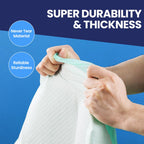AOZITA 100 Pack Disposable Underpads 30" x 36" Incontinence Chux Pads Ultra Absorbency Protective Bed Pads, Heavy Duty Leakproof Absorbent Bed & Pee Pads for Adult, Senior, Kids and Pet