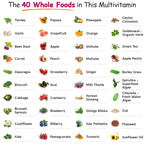 Wholesome Wellness Whole Food Multivitamin for Women - Natural Multi Vitamins, Minerals, Organic Extracts - 120 Tablets