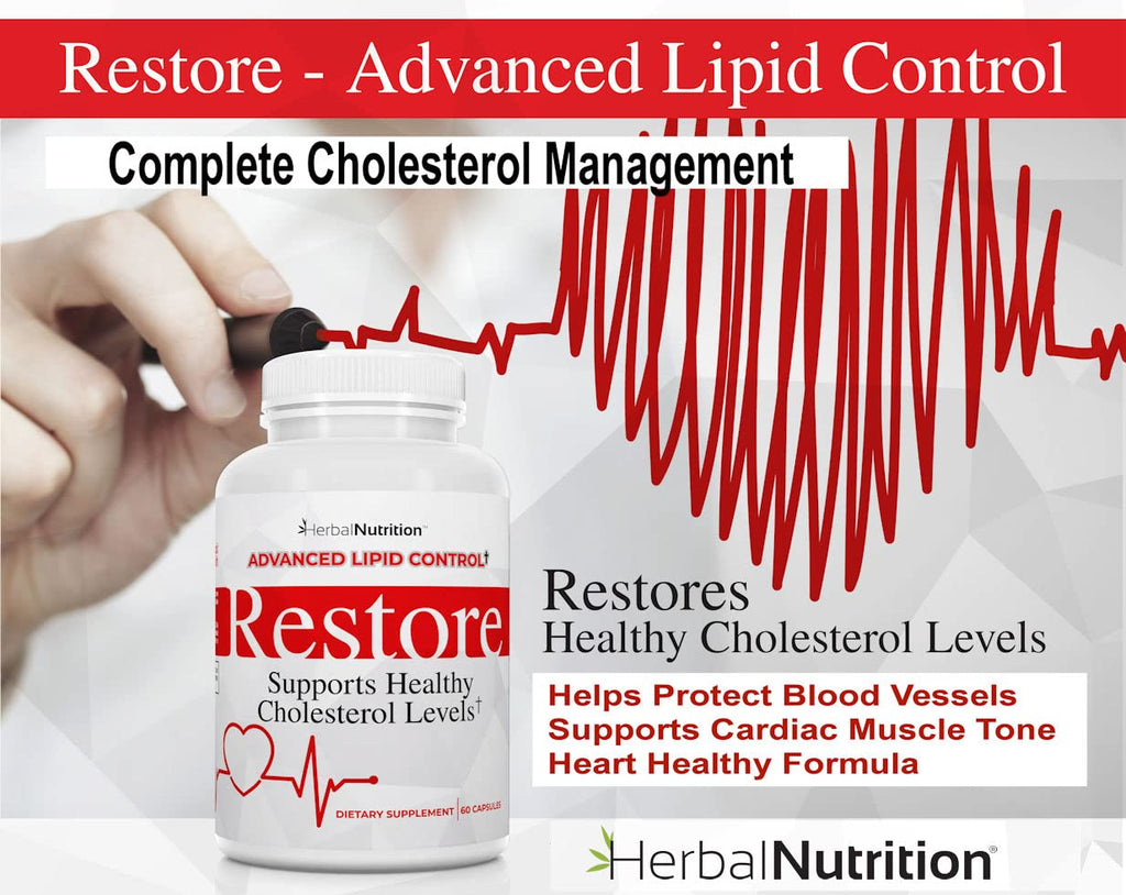 Restore Heart Health & Cholesterol Support Supplement, 270 Capsules
