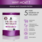 MOMOF4TRANSFORM MO4T Hydrolyzed Multi Collagen Powder -Collagen Protein- Collagen Peptides-Type 1,2,3,5,10 -Sugar-Free, Keto-Friendly -10.58 Oz