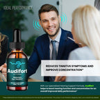 Audifort Tinnitus Drops, Official Audifort Tinnitus Relief for Ringing Ears, Advanced Ear Health Support Supplement Liquid Drops All Natural for Healthy Ringing Ear, Audi Fort Dropper Reviews (5 Pack)