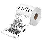 Rollo Direct Thermal Shipping Labels - 500 4x6 Thermal Label Roll - Perforated and Strong Adhesive (Commercial Grade)