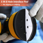 Mkobon 4 Pack 5 Inch 8 Holes Foam Sanding Pads for Orbital Sander