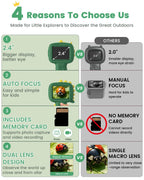 Microscope Camera for Kids Gifts Toys- Handheld Pocket Microscope Autofocus
