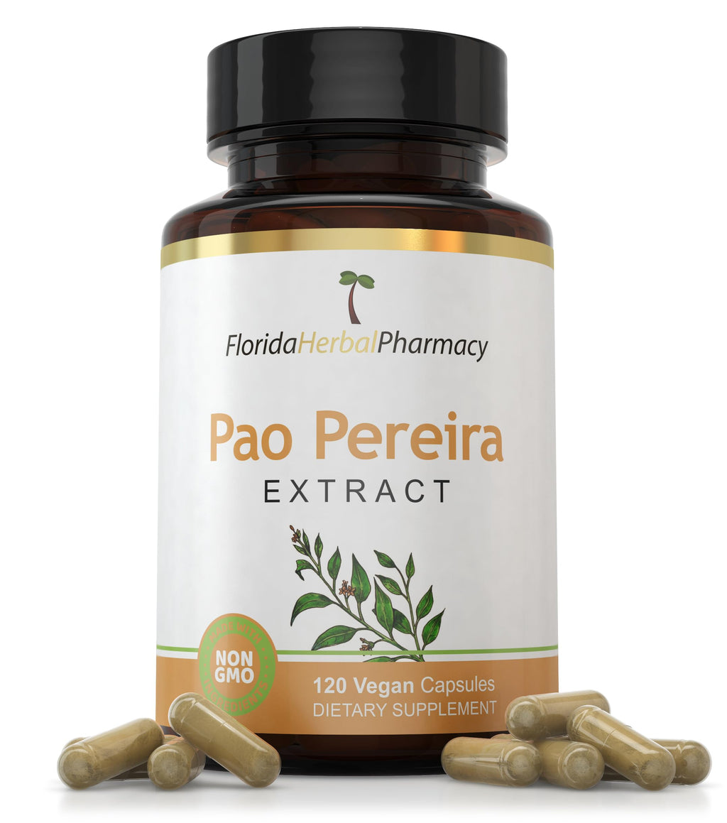 Florida Herbal Pharmacy, Pao Pereira Bark Extract Supplement Capsules