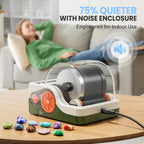 HopeRock Ultra Quiet Rock Tumbler Kit, Rock Polisher with Noise Reduction Cover for Kids, Adults & Rock Collector, 3-Speed Motor & 9-Day Timer, Great STEM Science Kit Gift for Age 8+, Boys Girls Toys