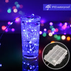 osteplus Fairy Lights Battery Operated String Lights Color Changing 2 Pack