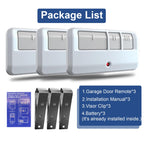 3 for Chamberlain LiftMaster Craftsman Garage Door Opener Remote, Replaces 893LM 893Max 891LM 371LM 373LM 971LM 973LM, no Wait Wireless Remote Keyless Entry, Safe Security(White)