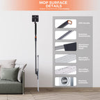 Large Dust Mop Wet Mop with 36 inch Mop Cloth for Commercial Industrial Use
