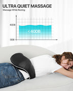 Shiatsu Back Neck Massager with Heat, Alljoy Electric Deep Tissue 3D Kneading Pillow Massege for Pain Relief & Relax Muscles, Comfort Use at Home Office (Black)