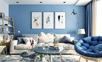 Ismoon 15.7"X393"Blue Contact Paper Matte Blue Wallpaper Peel and Stick Removable Self-Adhesive Wallpaper Vinyl Film Paper Shelf Liner for Decorating Wall Table and Door Cabine