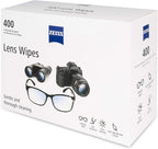ZEISS Pre-Moistened Alcohol Wipes, Glasses Cleaner, 400 Count