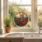 zhuoyaju Acrylic Jigsaw Puzzle Suncatcher, Stained Glass Suncatcher Puzzle