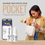 INFECTA WHITE – Toilet Spray, Travel Size Multipurpose Cleaning Spray (50 ml), All Purpose Cleaner for Toilet Seats, Bathtub, Fresh Scent, Bathroom Essentials & Mini Travel Toiletries (Pack of 2)