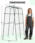 Suteck Cucumber Trellis for Raised Bed 63" x 63" U-Shaped Metal