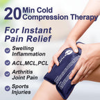 AiricePac Ice Packs for Injuries Reusable, 10”x 14”Gel Cold Pack for Knee Neck Shoulder Ankle Elbow Hip Back Pain Relief, Cold Compress Therapy for Swelling, Bruises, Surgery, 10”x 14”, Blue