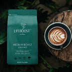 Lifeboost Medium Roast Low Acid Ground Coffee, Certified Organic, 12oz