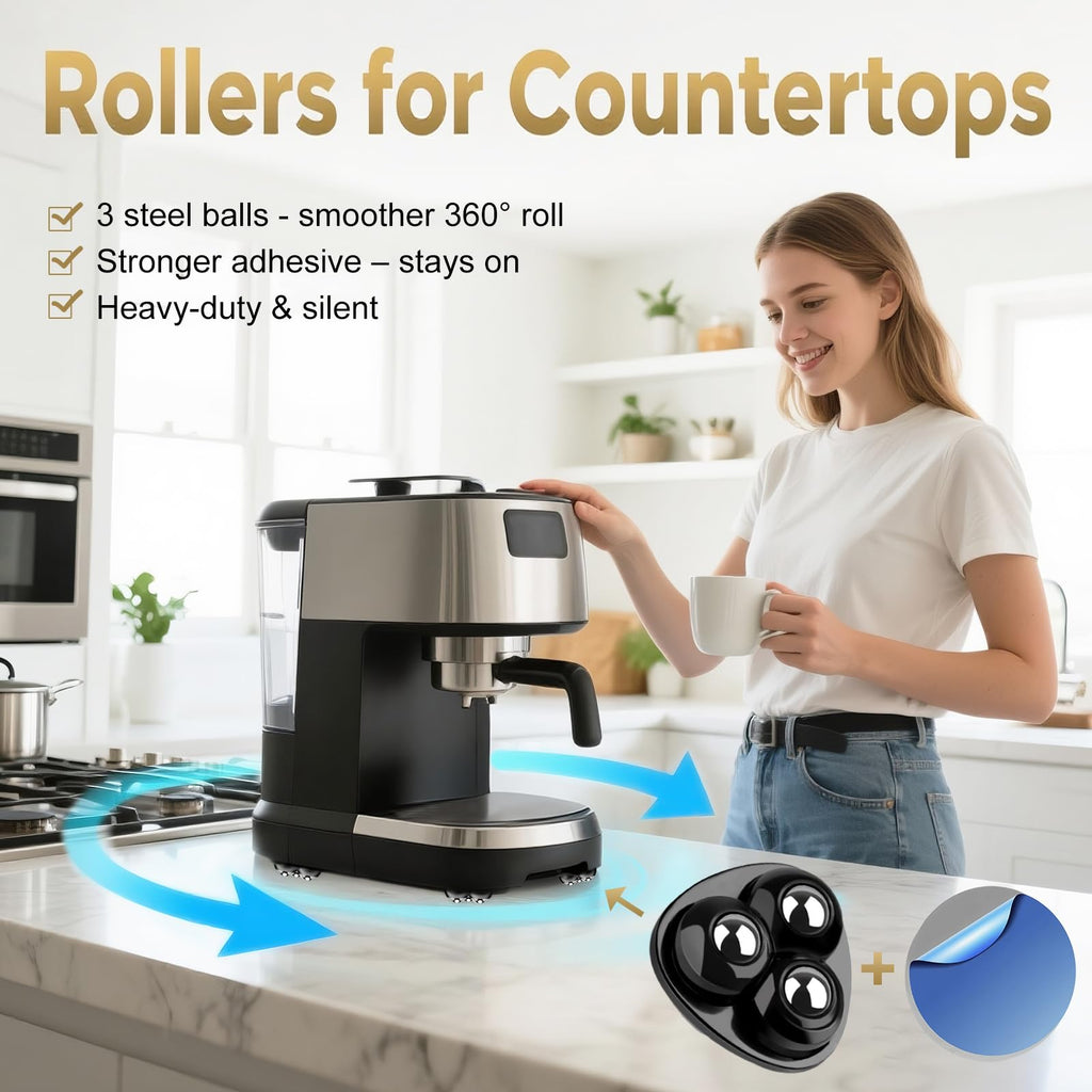 Self Adhesive Appliance Sliders 32 Pack Kitchen & Furniture Rollers