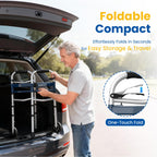 Folding Narrow Walker for Seniors – Width & Height Adjustable Walker with Bag, Lightweight Standard Walker for Elderly, Walkers for Seniors, Disabled, Bariatric