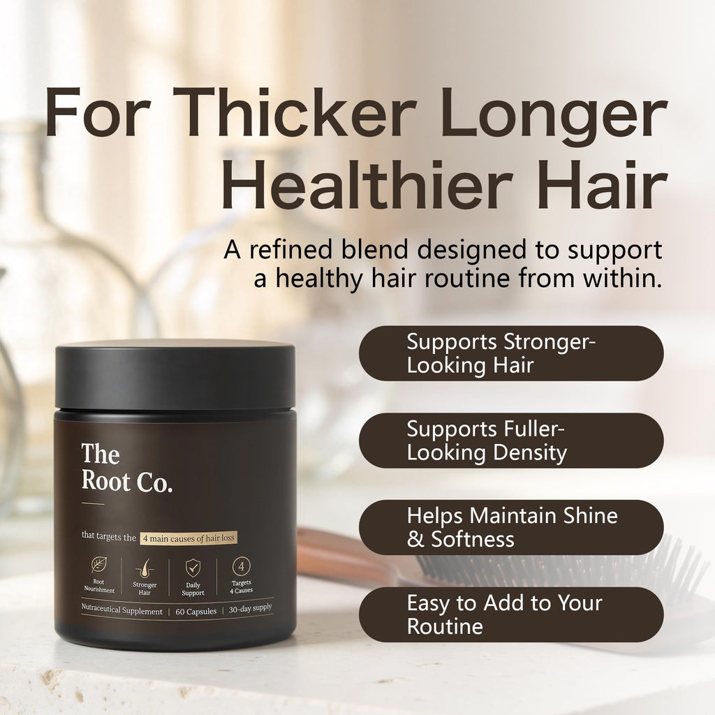 The Root Co Breakthrough Hair Vitamins Supplement with Zinc, Magnesium, Vitamin B3 & B5, Daily Hair Growth Support,Hair Growth Supplements,60 Capsules