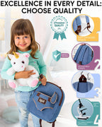 Naturally KIDS Unicorn Backpack, Toys 2 Year Old Girl Birthday Gift 3 4 5 6
