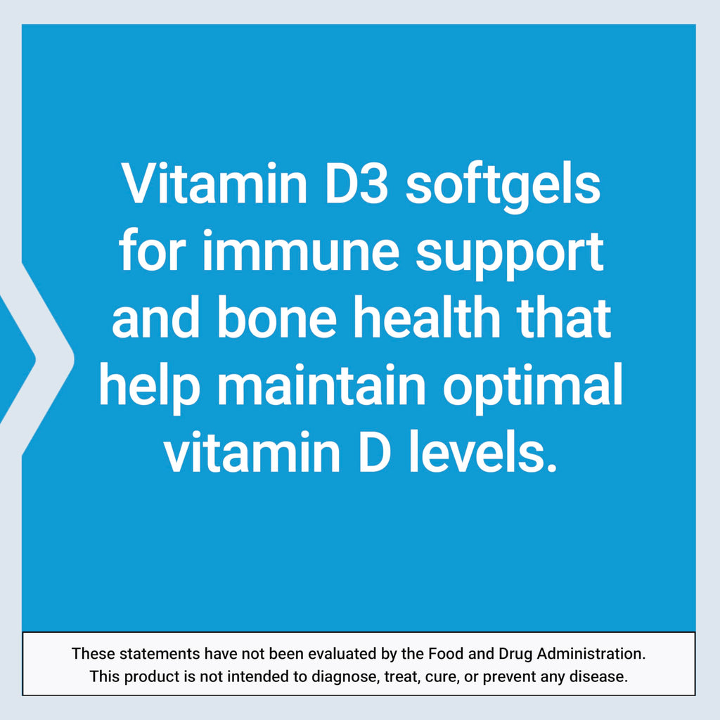 Life Extension Vitamin D3 25 mcg (1000 IU), Immune System Support, Bone Health, Whole-Body Health, Value Size, Gluten-Free, Non-GMO, 250 softgels (Pack of 2)