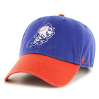 47 New York Mets Brand MLB Clean Up Adjustable Blue - Mr. Met Logo