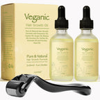 Vegan Natural Hair Growth Oil Kit, Vegan Hair Growth Oil Kit with Rosemary Oil, Castor Oil, Argan Oil, Raw Batana Oil, Vegan Hair Oil for Hair Growth, 2 Pieces