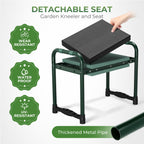 Walensee Garden Kneeler and Seat, with Wider Soft Kneeling Pad & Tool Pouch