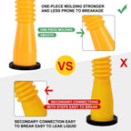 Gas Can Spout Replacement Extra Long, Our gas can nozzle is 11.2in long, (3 in longer than standard nozzles) Gas can nozzle (3 Pack-Yellow) for 1/2/5/10 gal oil cans. Replacement gas can spout