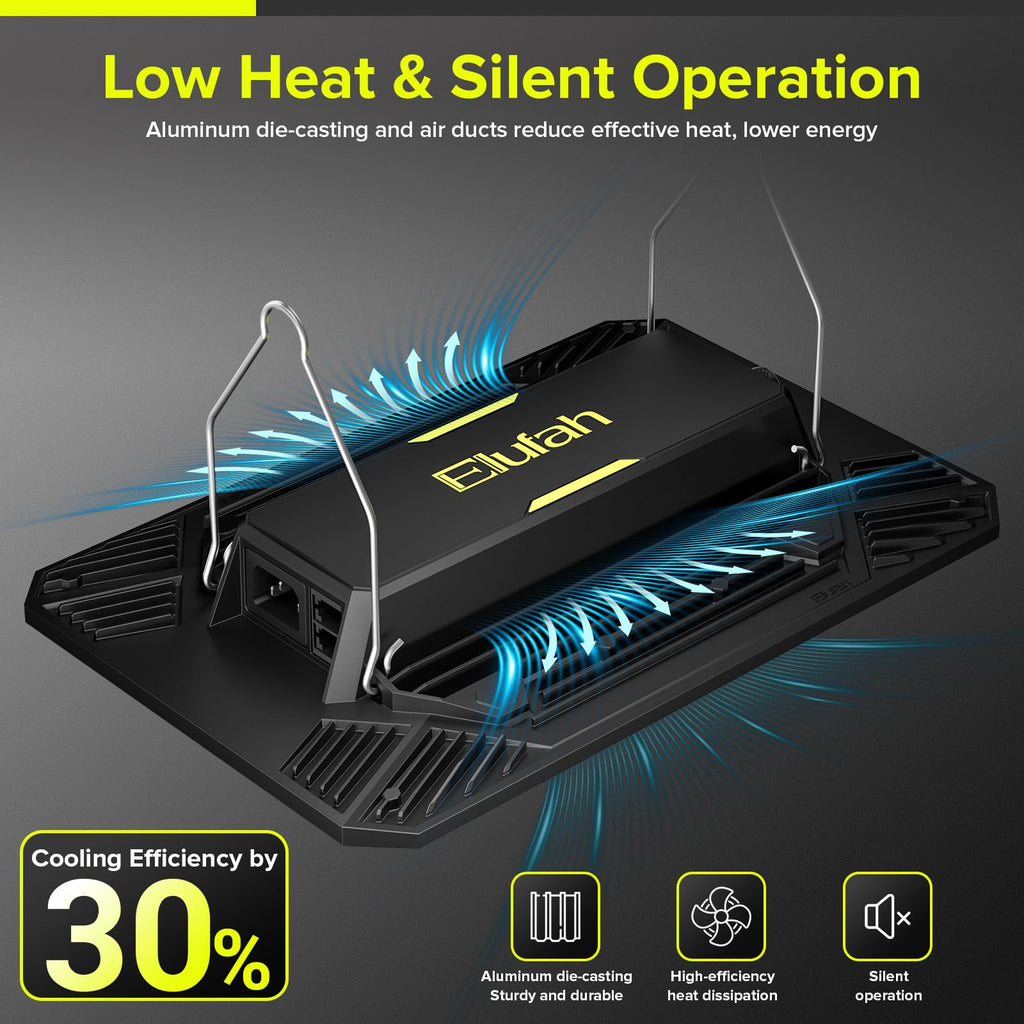 Elufah LED Grow Light for Indoor Plants 120W Plant Lights Full Spectrum