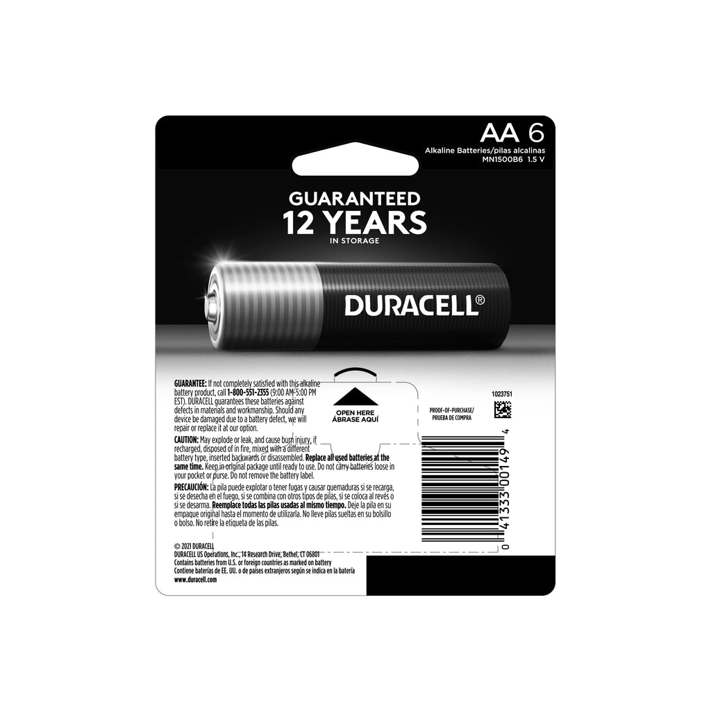 Duracell Coppertop AA + AAA Batteries, 56 Count, 12-Year Shelf Life
