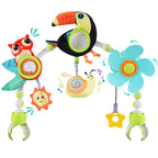 Lynncare Adjustable Arch Bassinet Toys for Infant & Toddlers, Stroller Arch, Baby Crib Toys with Fascinating Hanging for Stimulating Baby’s Senses and Developing Motor Skills