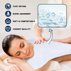 SINLAND Microfiber Esthetician Towels for Facials Mask Removing Face Wrap Soft Facial Cloth with Split Design Spa Towels for Facial Steam Massage and Cleansing