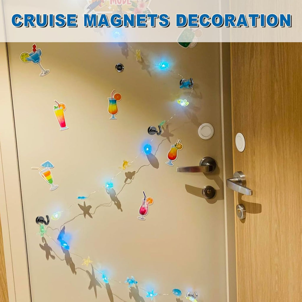 LOVIMAG Magnetic Hooks for Cruise Essentials 2026 Cabins Door 12 Pack-30LBS