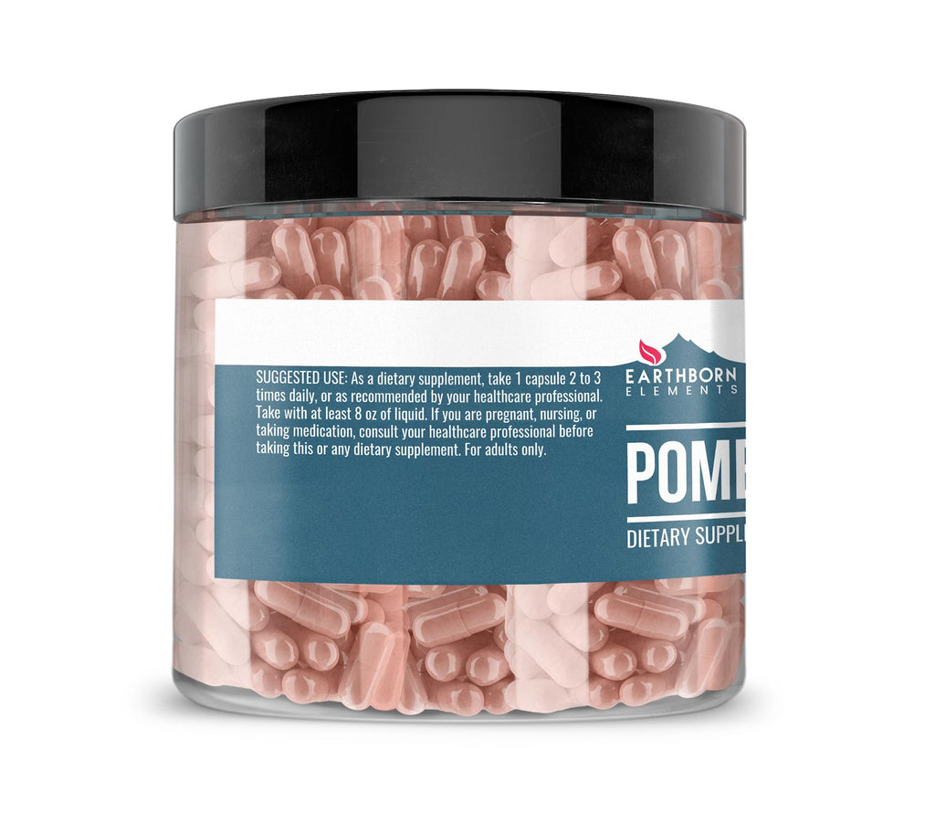 Earthborn Elements Pomegranate 200 Capsules, Pure & Undiluted, No Additives