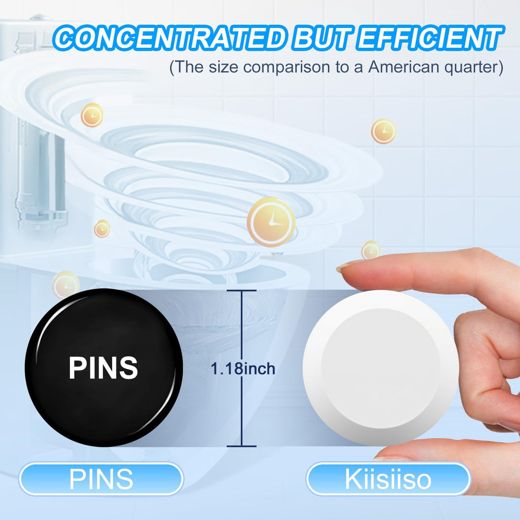 KIISIISO Toilet Bowl Cleaners 26 PACK, Automatic Toilet Bowl Cleaner Tablets for Deodorizing & Descaling, Long-Lasting Cleaning Tablets for Toilet Tank Against Tough Stains