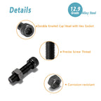 Kadrick 450 Pcs Stainless Steel M3 Button Head Hex Socket Cap Screws Bolts, M3 x 16/20/25/30/35/40mm Screw and Nuts Flat Washer Assortment Kit, Fully Machine Thread