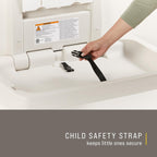 Rubbermaid Commercial Products Horizontal Baby Changing Station, Light Platinum, Wall-Mounted Fold-Down Diaper Change Table with Safety Straps for Restaurants/Hotels/Schools/Airports
