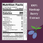 Got Inflammation? Get Haskap | 100% Pressed Haskap Berry Juice | Naturally Delicious | Nothing Added | Rich in Anthocyanins (red-purple color), Polyphenols & Bioflavonoids | Just 1–2 TBSP Daily | 17 fl oz Bottle | Refrigerate After Opening | The Inflammat