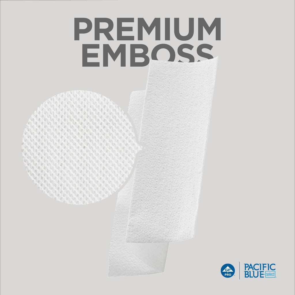 Pacific Blue Select Multifold Premium 2-Ply Paper Towels (Previously Branded Signature) by GP PRO (Georgia-Pacific), White, 21000, 125 Paper Towels Per Pack, 16 Packs Per Case
