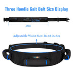 KkaFFe Gait Belt with Handles, Transfer Belt for Elderly, Patient Gait Belts, Transfer Belt Assist, Gait Belts for Seniors, Upgraded Using Rubber Handles (Blue)