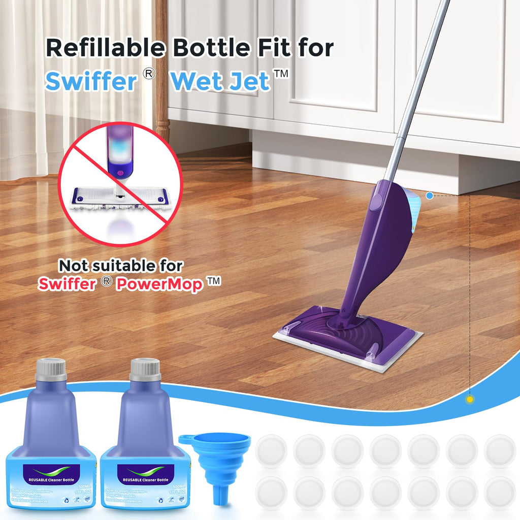 Replacement Bottle for Swiffer® Wet Jet™ Mop, Refillable, Not for PowerMop