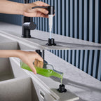 Soap Dispenser for Kitchen Sink Matte Black, Lotion Dispenser for Kitchen Sink Stainless Steel Sink Soap Dispenser 17 OZ Bottle Built in Design Refill from The Top