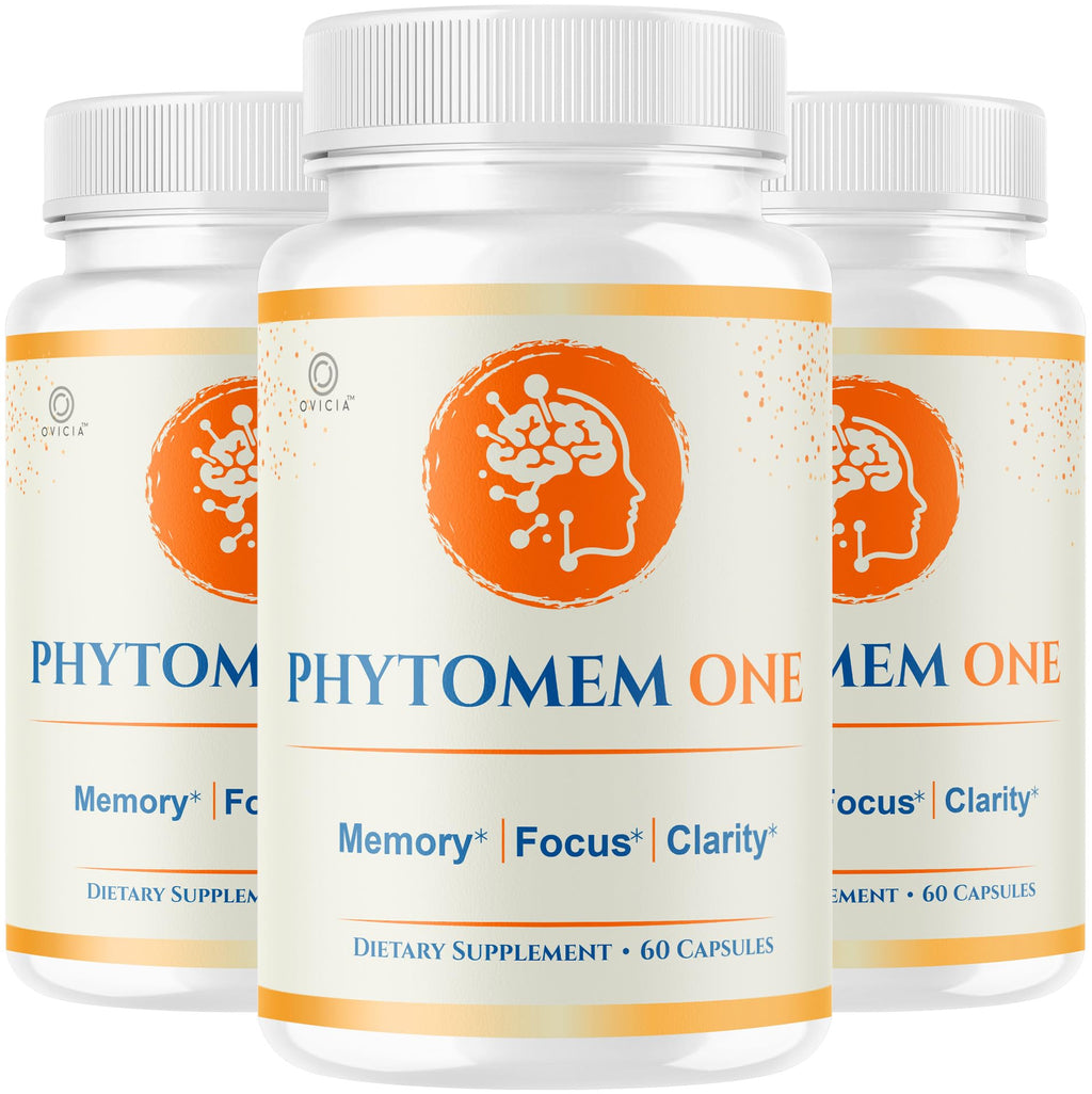 (3 Pack) Phytomem One Capsules - Official Phytomem One Pills Advanced Formula with All Natural Ingredients, Premium PhytomemOne for Wellness & Overall Health Support, 180 Capsules for 3 Months