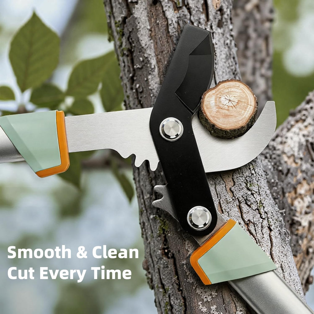 PrunePro® Loppers for Tree Trimming Stainless Steel Branch Cutter Heavy Duty Bypass Tree Pruner Rust Resistant Sharp Blade Up to 2" Tree Limb Trimmer for Gardening