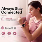 Smart Watch for Women, Bluetooth Answer/Make Calls, 1.83"HD Screen, 2 Bands