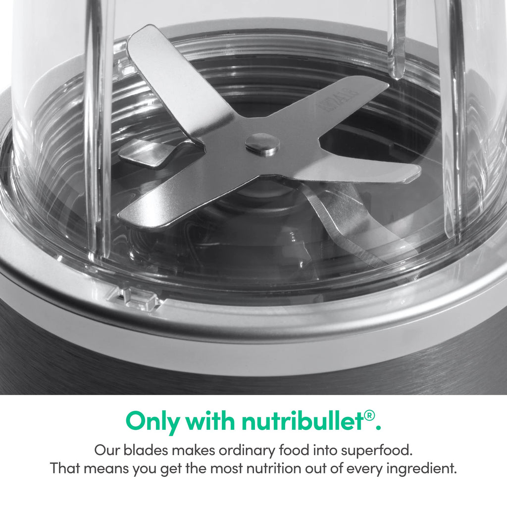 nutribullet Personal Blender, 600W, 24oz Cup, 18 oz Cup, NBR-0601WM
