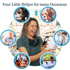 EasY Magnifier Small Pocket Magnifying Glass 3X with LED Light For Reading Fine Print; Mini Lighted Hand Held Acryl Lens; Read Lables In Stores; Magnify Glasses For Close Work;Helpful Gift For Seniors